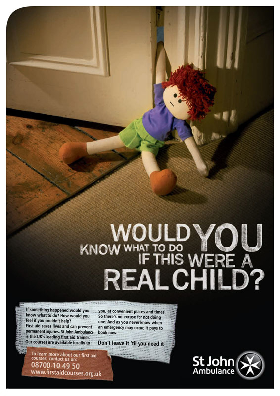St Johns - First Aid - Door - Poster